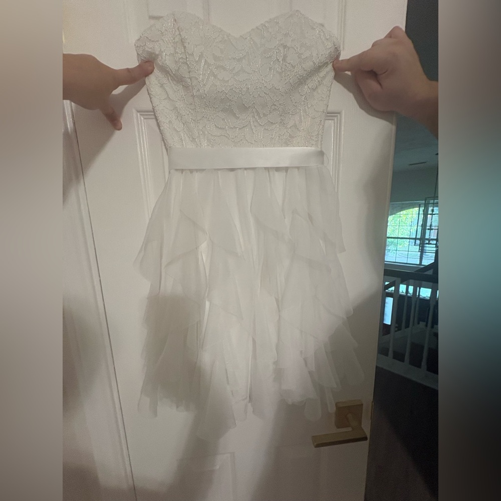 Elegant White Lace Dress